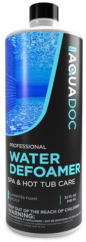 AquaDoc Démoussant pour jacuzzi et spa – Anti-mousse à action rapide pour jacuzzi et spas, élimine la mousse et maintient la mousse vers le bas – AquaDoc 947,2 g