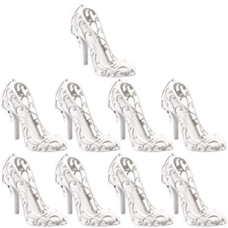 STOBOK 9 Stücke Weihnachtsbaum Anhänger Hängende Ornamente Mini High Heels Anhänger Für Weihnachtsbaum DIY Anhänger Handwerk