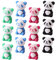 Totority 16 Stücke Panda Bleistift- Radiergummi- Set für Kinder Tier- Briefpapier- Radiergummi- Feiertagsgeschenk Kinder- Geburtstags- Party- Gunst (Zufällige Farbe)