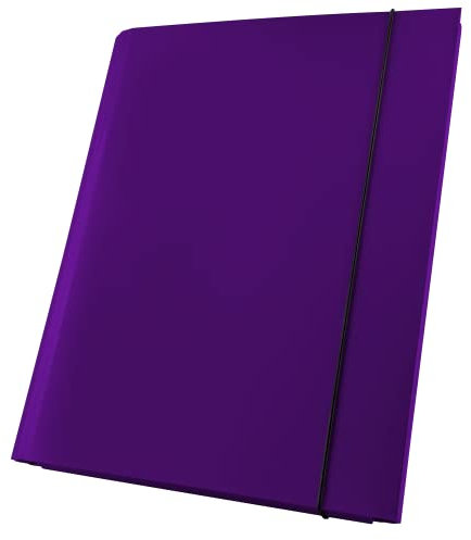 Netuno Sammelmappe A4 Pappe 40mm violett Dokumentenmappe Klappordner Kartonmappe mit Gummizug Mappe PP 1 Stück