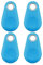 Smart Bluetooth Trackers, Baceyong 4er Pack Mini Key Finders Schlüsselfinder, mit Anti-Verlust-Alarm, Universal für Kinder Ältere Haustier Autoschlüssel Gepäck, iOS und Android-kompatibel, Blau