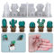ELPHNUTSEY Fridge Magnet Resin Casting Mold, Cactus Plant Refrigerator Magnets Silicone Mould Keychain Epoxy Molds for Home Decorative