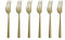 Amefa Felicity PVD Kuchengabel Set 6-teilig | Champagner | PVD Dessertgabel Set für 6 Personen | Dessertgabeln | Dessertbesteck