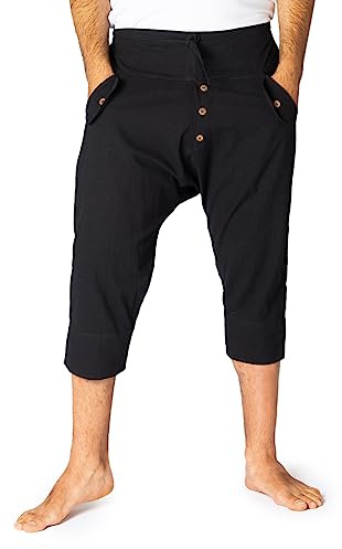 PANASIAM Yogi Shorts, Unisex, Black, XL