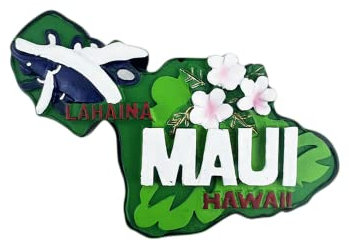 Lahaina Maui Hawaii USA Kühlschrank Magnet Reise Souvenir 3D Kühlschrank Dekoration Magnetaufkleber Handbemalt Handwerk