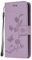 Wuhaizher Nokia G22 Case Shockproof Leather Wallet Book Flip Folio Magnetic Clasp Stand View Case for Nokia G22 Phone Cases Shockproof Cover Cute Lotus Pattern, Light Purple