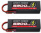 3S LiPo Akku 11,1V 60C 4800mAh RC Batterie mit T Stecker Lipo Battery Hardcase für RC Cars LKW Buggy (2packs)