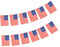 Bandera de Estados Unidos 40 Unidades Bandera de Estados Unidos, Guirnalda Estados Unidos 11.4M, banderines Estados Unidos, banderita Estados Unidos 14 x 21 cm para Decoraciones de Bares de Jardín