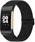 Oumida für Fitbit Charge 2 Armband für Damen Herren, Verstellbares Dehnbares Nylon Ersatz Armbänder NUR kompatibel mit Fitbit Charge 2 (Schwarz)
