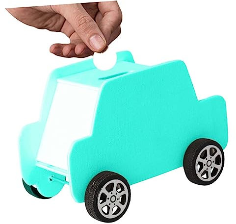 Diy Wooden Car Shaped Piggy Bank for Kids, White Craft Money Saving Box, Educational Coin Bank Toy for Painting and Creativity