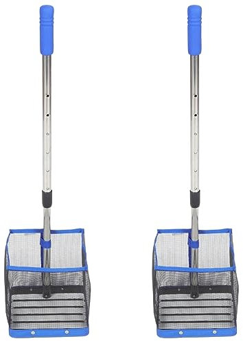Toddmomy Tischtennisschläger 2 Stück Tischtennisball-Picker Verstellbarer Handgriff Pingpong-Ballsammler Pong-Übungsnetz Tennis-Pick-Tasche Tennisball-Sammler Teleskopgriff Picker