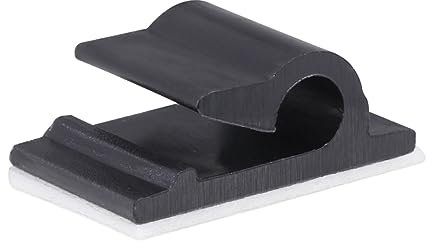 Gadpiparty 50stücke Kabelbinderhalter Aus Kunststoff Mit Doppelseitigem Klebeband Selbstklebende Kabelklemme Für Kabelmanagement Kabelbefestigung An Wand Und Decke Schwarz