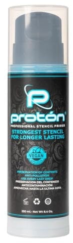 Proton Professionelle Schablone, Blau, Airless System, 250 ml, Gel für Tattoo-Tattoos, maximale Haftung, Tattoo-Stempel