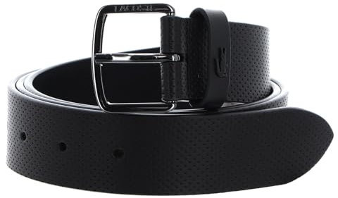Lacoste Casual Punch Leather Belt W95 Noir