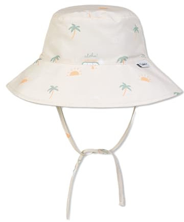 Saro Babysonnenhut wendbar mit UV-Schutz (UPF 50+) - Aloha beige (Gr. 6-18 Monate)