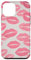 iPhone 12 mini Pink Lipstick Kiss Kisses Coquette Women Girls Lips Case