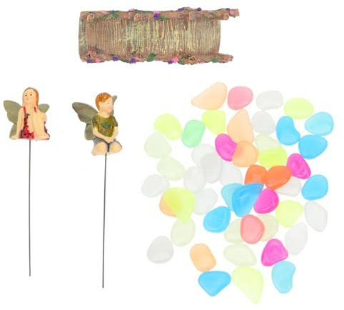 Yardenfun 1satz Kreativen Garten-Dekorationen Mit Resin-stäben Fluorite Ornamente Für Außenbereich Für Gestaltung Von Höfen Und Gärten