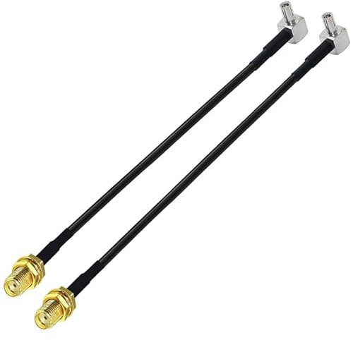 SMA Female to TS9 Male RG174 Cable - 15CM 4G LTE Antenna Extension Adapter for MiFi Router, USB Modem, Hotspot Dongle, UMTS Mobile Broadband