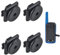 HYSHIKRA Walkie Talkie Back Clip to Round Back Clip Replacement Kit Compatible with Motorola T82 T62 T42 T72, Use to Two Way Radio Holder