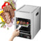 guoyjmm Asador de Carne Comercial, Asador Eléctrico de 1700 W, Asador de Mesa para Interiores, Máquina de Barbacoa para Exteriores, Temperatura Máxima de 800 °C, con Bandeja, Parrilla y Asa