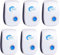 Repelente Ultrasónico de Plagas, 6 Pack Electrónico Repelente Mosquitos Insectos Control de Plagas,Repelente Ultrasónico Ratas para Moscas, Mosquitos, Ratones,Cucarachas, Arañas, Hormigas,Insectos