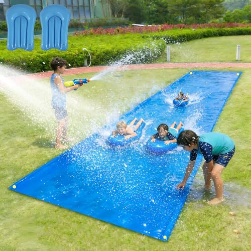 Aycsiyana 900 x 220 cm Slip Lawn Water Slide for Adults with 2 Bodyboards