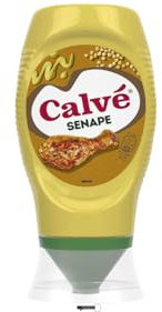 Calvé Senape Senf Sauce, Würziger Geschmack, Squeeze Flasche, 250 ml,+Italy shop Kostenloser Schlüsselanhänger