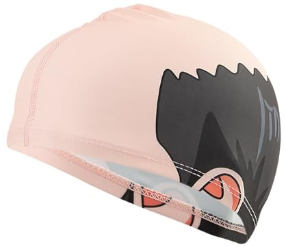 Reccisokz Gorro piscina calvo divertido, gorro natación cómico con cara impresa niños adultos, accesorio gracioso clases natación juegos agua regalo