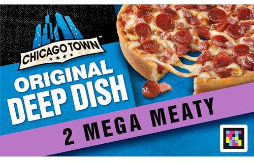 Chicago Town 2 Deep Dish Mega Meaty Pizzas, 2 x 157g (Frozen)
