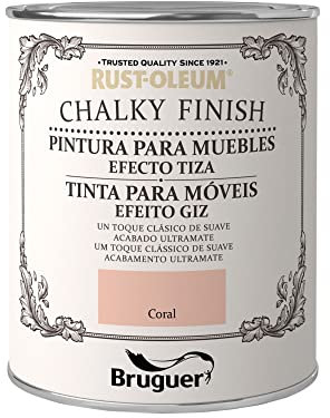 Rust-Oleum Pintura Efecto Tiza Chalk Paint Xylazel - 125 mL, Coral