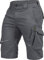 Leibwächter Arbeitsshorts Herren Flex Line Grau – Größe 54 – Robuste Cargo Hose mit Taschen – Handwerker Shorts – Berufsbekleidung – Multifunktionshose mit Reflektoren