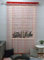 ZiDeTang Acrylic Beaded Door Curtain Décor Tassel Room Divider Curtain (Red, 300cm by 250cm)