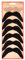 Henbrandt Pack of 6 Black Fake Moustaches Stick On False Moustaches Funny Novelty Joke Party Bag Favour Loot Bag Filler Halloween Fancy Dress Costume Accessory for Men and Women