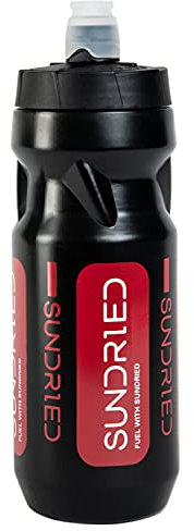 Sundried Black Bike Water Bottle Cycle Bottle for Road Cycling and Mountain Biking