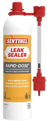 Sentinel Leak Sealer Rapid Dose 300ml, Seals All Minor leaks in Heating Systems, Suitable for All Metals Including Aluminium, Will not Cause blockages in The System, Quick dosing, Adaptor Included