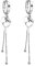 SLUYNZ 925 Sterling Silber Creolen für Frauen Damen - Disc Ohrringe Mit Tropfen Quaste Baumeln (A-Silber)