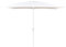 LOLAhome - Parasol fijo +RESISTENTE de 200x300 cm, Blanco, mástil Ø38mm de aluminio Blanco, con Antiviento y Manivela, Elegante y Duradero, tratamiento Anti-corrosión, Para Exterior, Jardín - Alba
