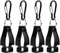 Yasmous 4 Pcs Glove Clip Grabber Holder Hanger Labor Work Clamp Safety - Black