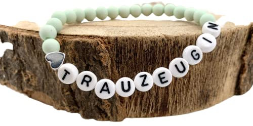 ONDEGO® Trauzeugin matt MINTGRÜN Geschenk Hochzeit Brautjungfer Armband (Trauzeugin)