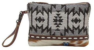 Myra Bag Voorpret Westerntasche für Damen, aus Leinen, mit Lederarmband, Voorpret