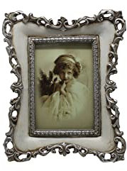 Biscottini Porta Foto da tavola 20x24 cm | Portafoto Resina Made in Italy | Cornici Vintage dipinte a Mano