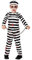 Morph Häftling Kostüm Kinder, Gefängnis Kostüm Kinder, Halloween Kostüm Gefangener, Kostüm Kinder Dieb, Kostüm Sträfling - Größe S