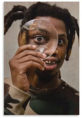HANYING Denzel Curry Rapper Art Performance Art Poster Wandkunst Poster Drucke Heimdekoration Bild Leinwand Malerei Poster 20 x 30 cm