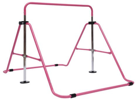 TESUGN Gymnastik Turnreck, Kinder Gymnastikstange Höhenverstellbare horizontale Stangen Faltbar Gymnastik Junior Training Bar für Zuhause & Fitnessstudio
