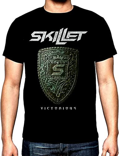 Men's Skillet,Victorious,Men's t-Shirt,100% Cotton Black S