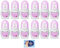 12x BREEZE Perfect Beauty Deodorante Roll On 50ml + 1 Confezione di Talco Felce Azzurra in omaggio, Busta da 100g