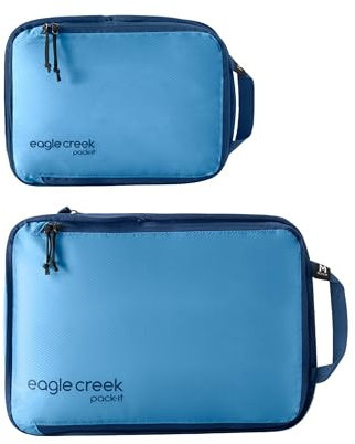 Eagle Creek Pack-It Specter Kompressions-Verpackungswürfel, langlebig, ultraleicht und wasserabweisend, Ripstop-Gewebe, Koffer-Organizer-Taschen für Kleidung und Ausrüstung, Blue Dawn – Isolate (neu),