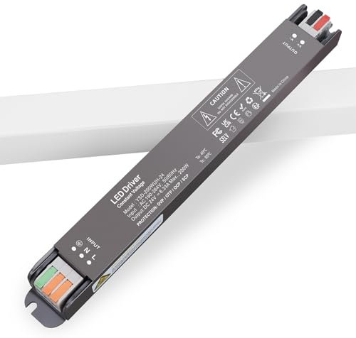 YAYZA! LED Trafo 24V 200W, LED Transformator 200W AC 230V auf DC 24V 8.3A, LED Netzteil Gleichstrom Niedervolt Treiber Konstantspannung Driver für CCTV