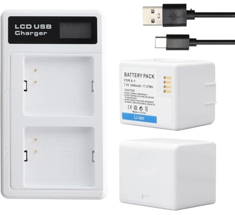 MXJFYY 2 Stück 7,2 2440 mAh wiederaufladbare Batterien, kompatibel mit Arlo Pro/Pro 2 Kamera VMA4400 VMC4030 VM4230 VMS3230 VM4030 VM4030P und weiteren Modellen mit Ladestation