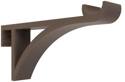 Fensterhaken für Kunststofffenster oder -türen zum Aufhängen von Blumen, Pflanzen und Dekoration | 1 Stück | Montage ohne Bohren oder kleben (Rahmenbreite: 18mm, braun)